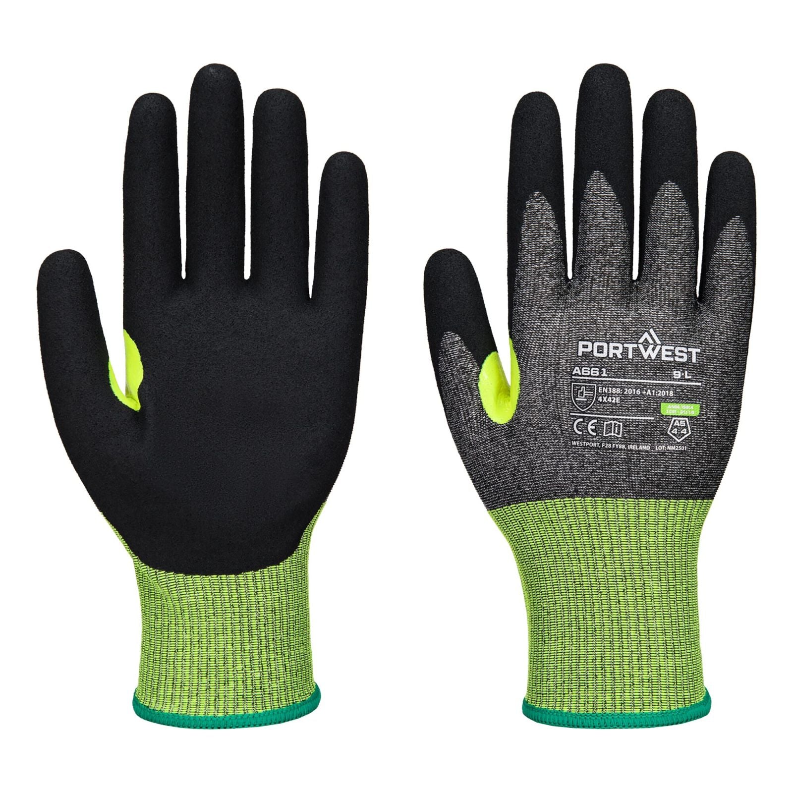 Portwest Handschoenen A661 zwart(K8)