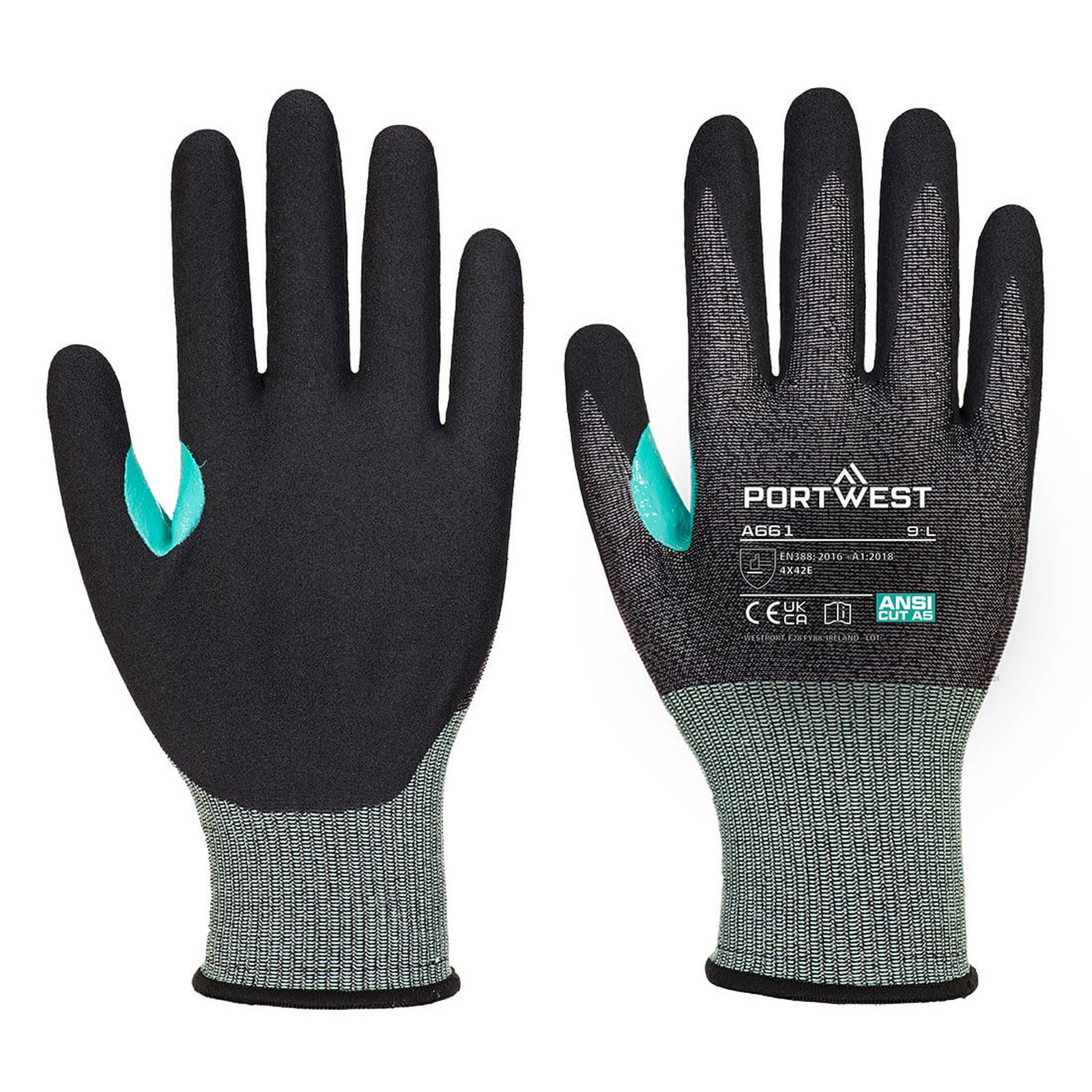 Portwest Handschoenen A661 zwart(K8)