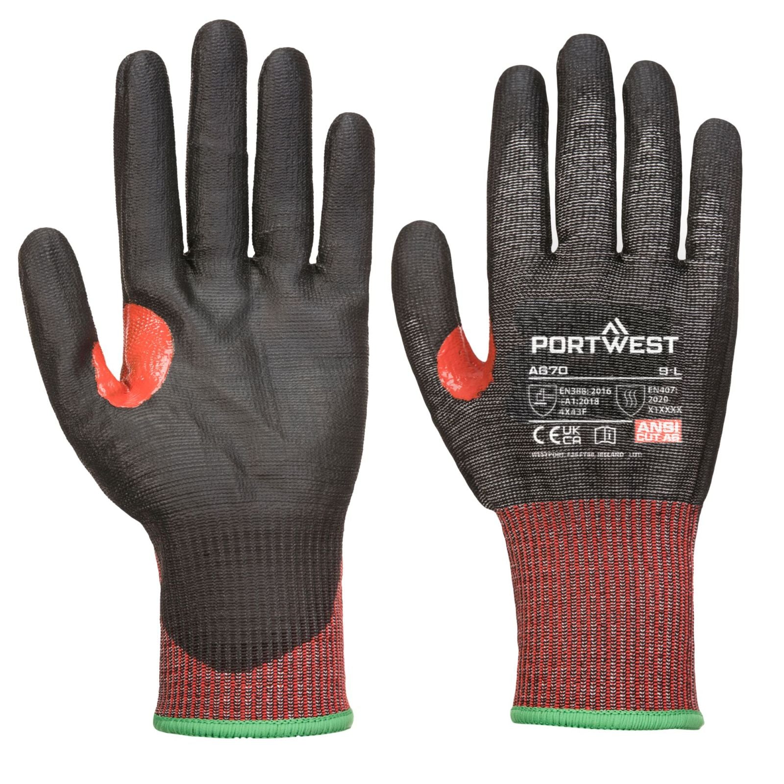 Portwest Handschoenen A670 zwart(K8)