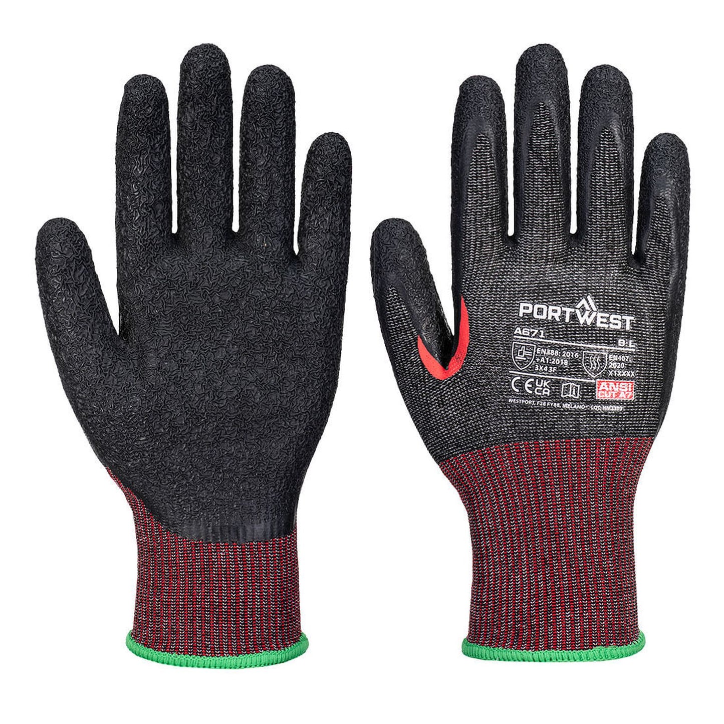 Portwest Handschoenen A671 zwart(K8)