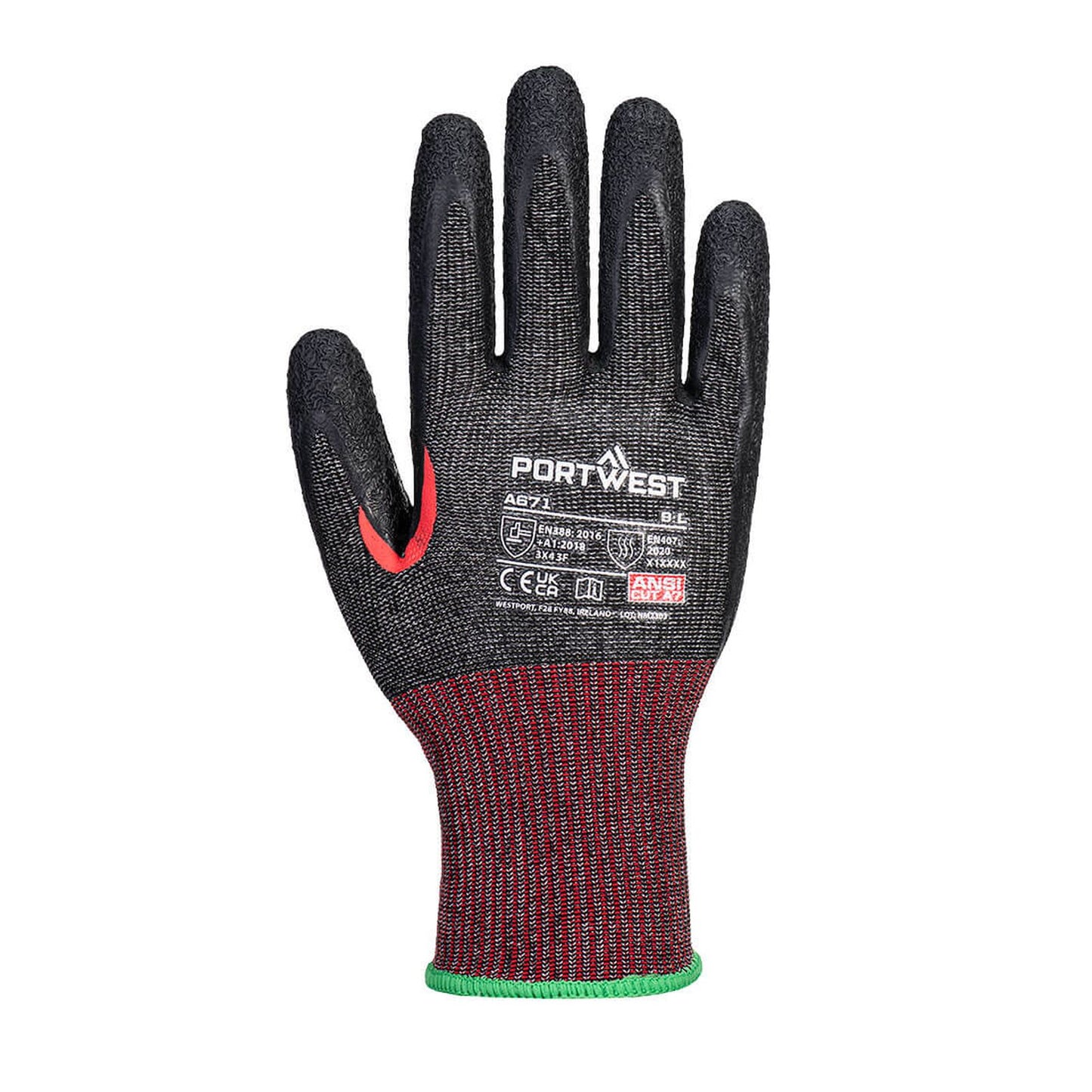 Portwest Handschoenen A671 zwart(K8)