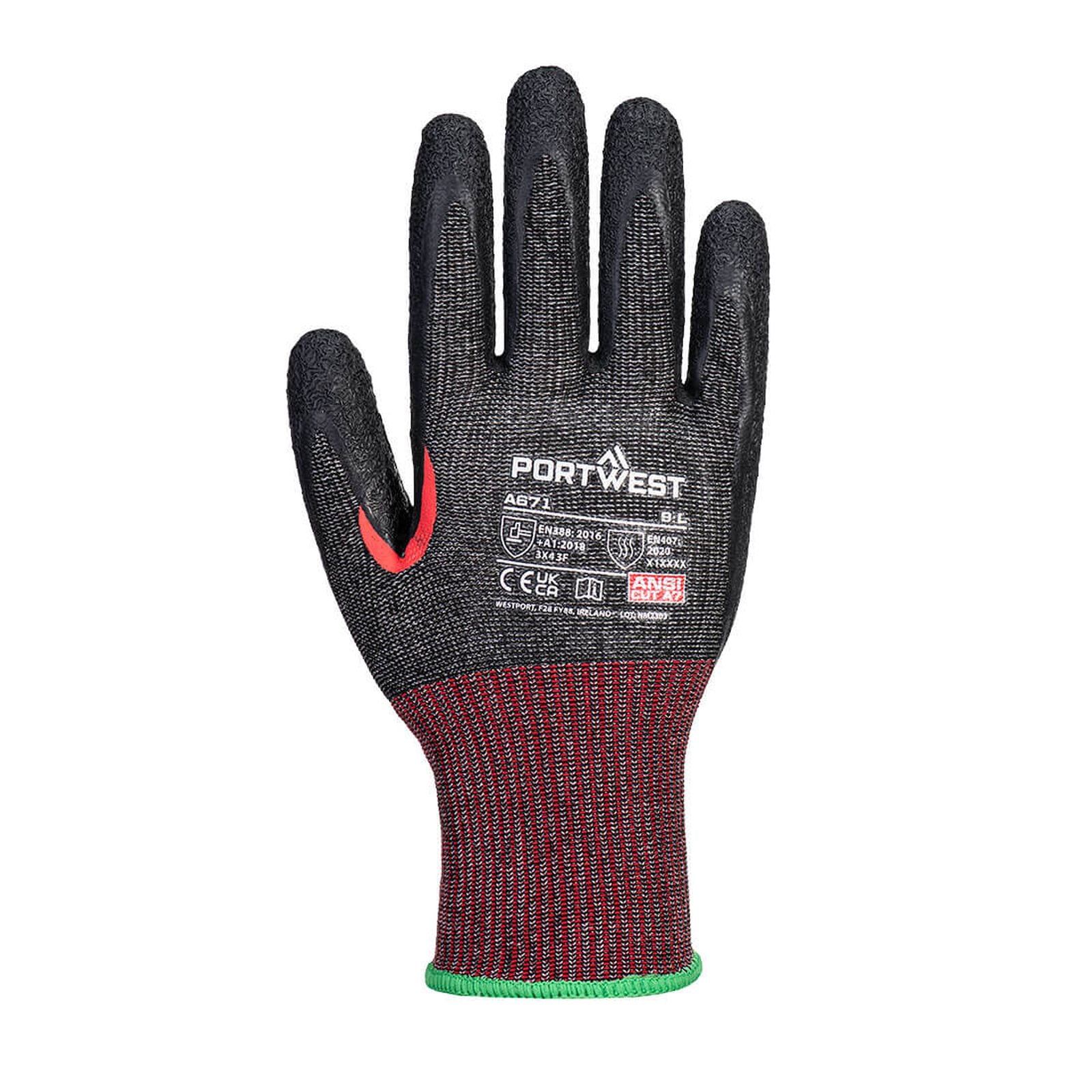 Portwest Handschoenen A671 zwart(K8)