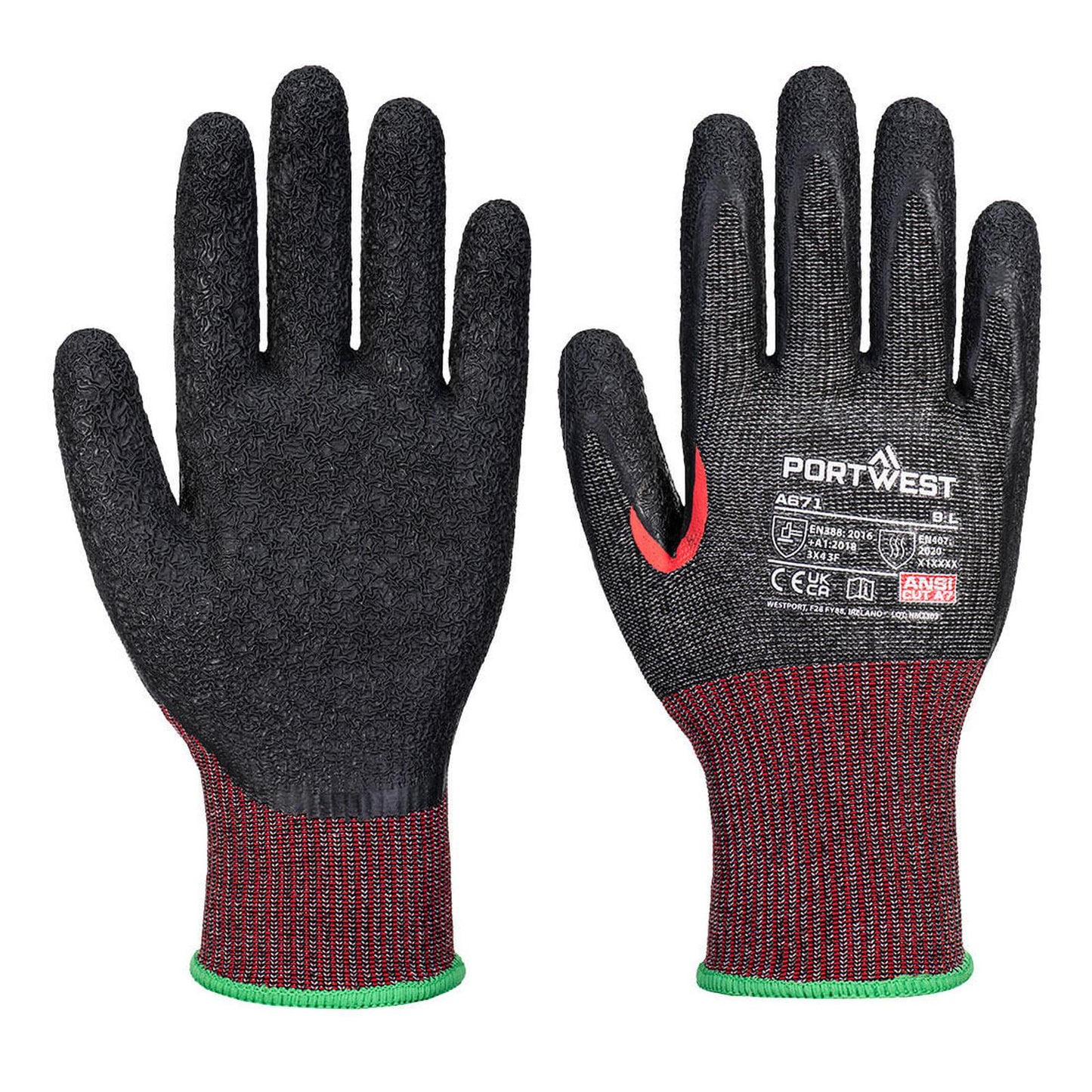 Portwest Handschoenen A671 zwart(K8)