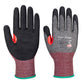 Portwest Snijbestendig Handbescherming Handschoenen A672 CS Cut F13 Nitril zwart(K8)