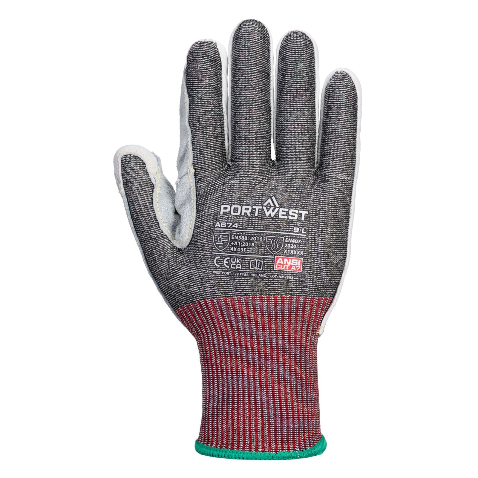Portwest Handschoenen A674 zwart(K8)
