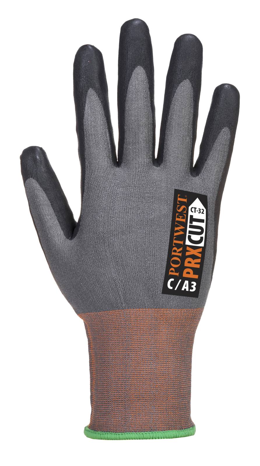 Portwest CS Handbescherming Snijhandschoen A675 Cut G18 Nitrile Sandy A7 grijs-zwart(G8)
