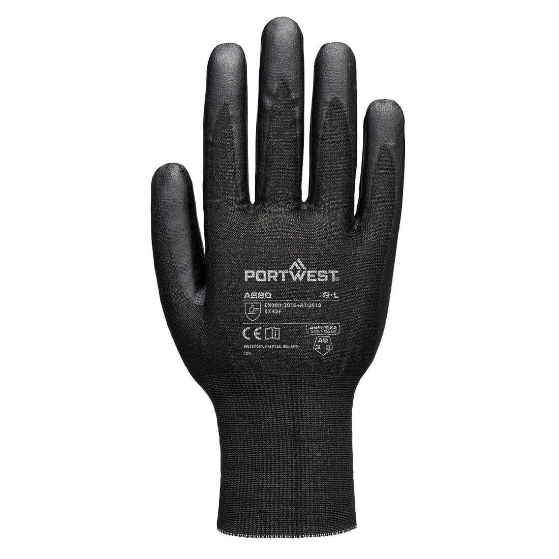 Portwest Handbescherming Snijbestendig Handschoenen A680 cut F21 nitril tungsten A9 zwart(K8)