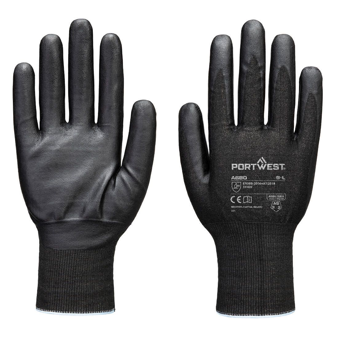 Portwest Handbescherming Snijbestendig Handschoenen A680 cut F21 nitril tungsten A9 zwart(K8)