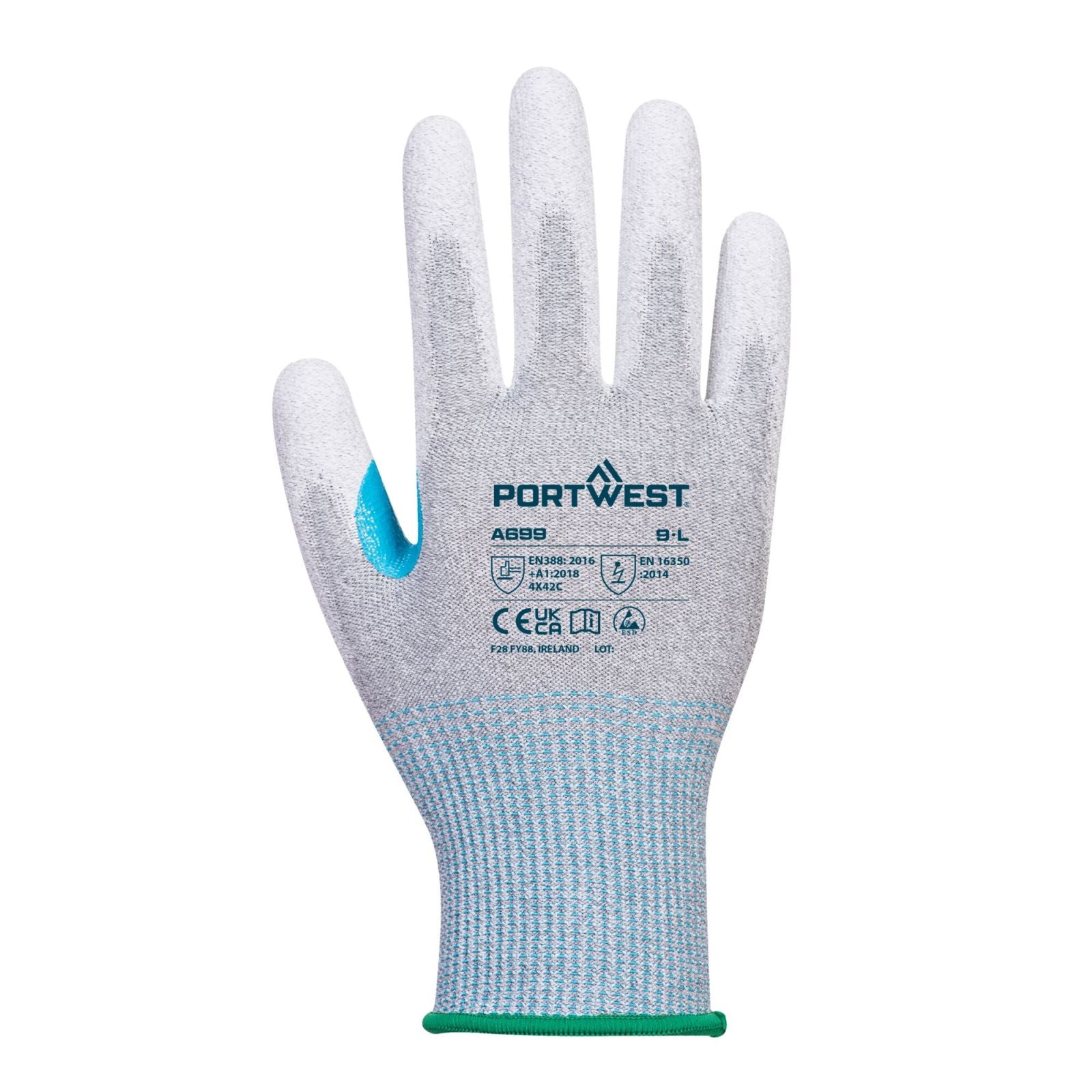 Portwest handschoenen A699 grijs-wit(G6)