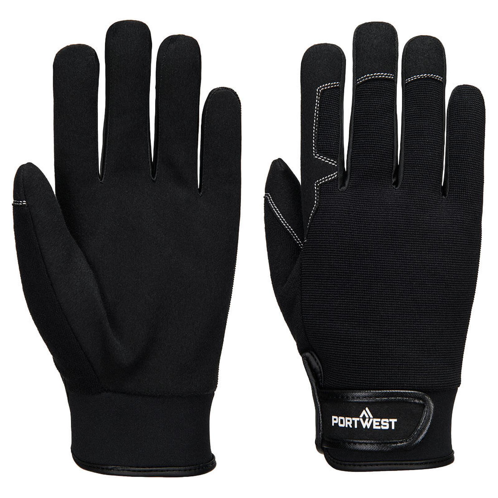 Portwest Mechanische Handschoenen Handbescherming Handschoen A701  Mechanic 81 zwart(BK)