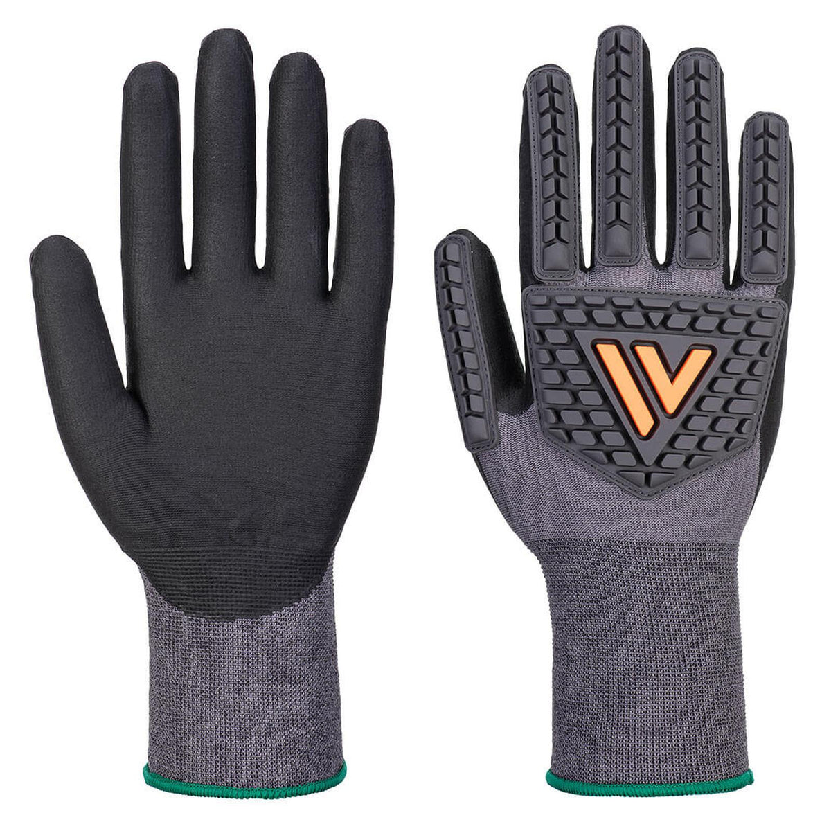 Portwest Impact protection Handbescherming Handschoen A715 Grip 15 Nitril Impact zwart(K8)
