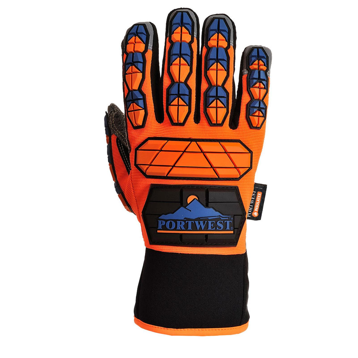 Portwest Handschoenen A726 oranje-blauw(O4)