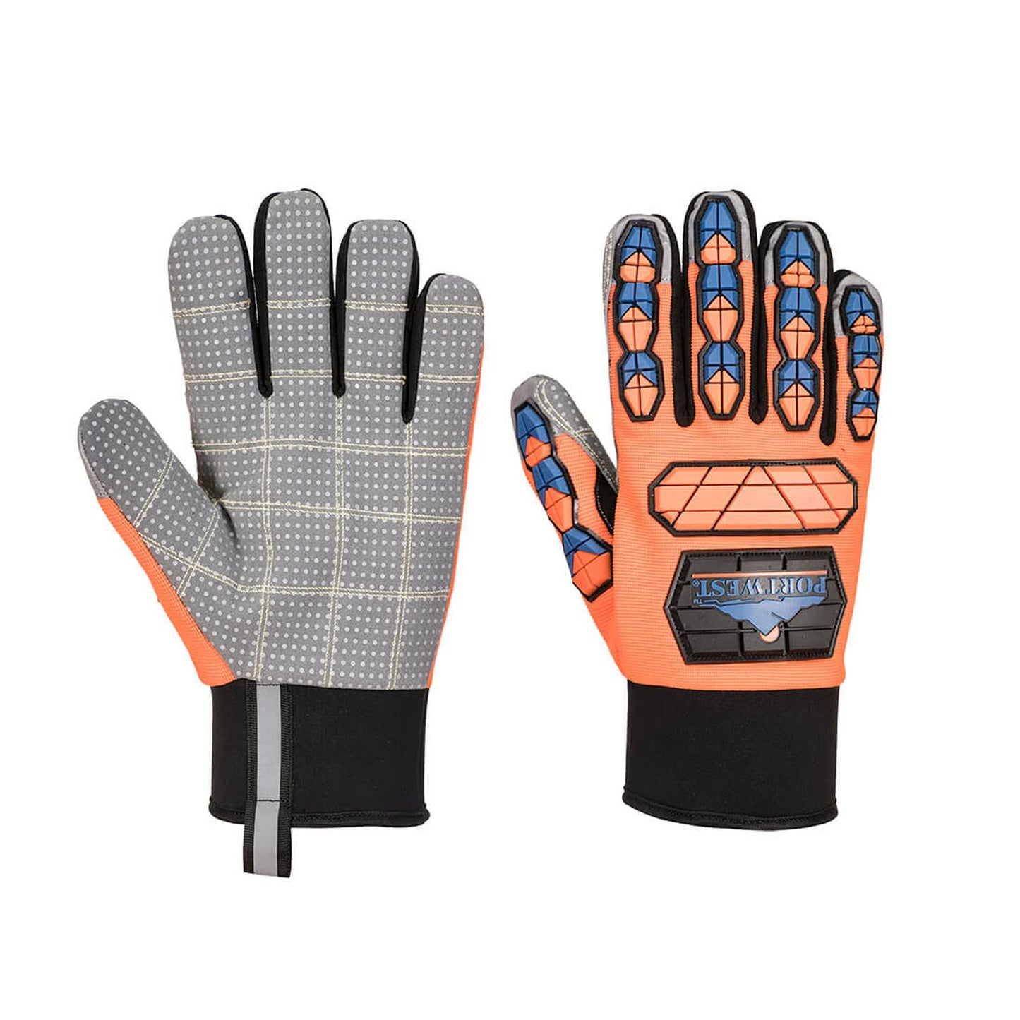 Portwest Handschoenen A726 oranje-blauw(O4)