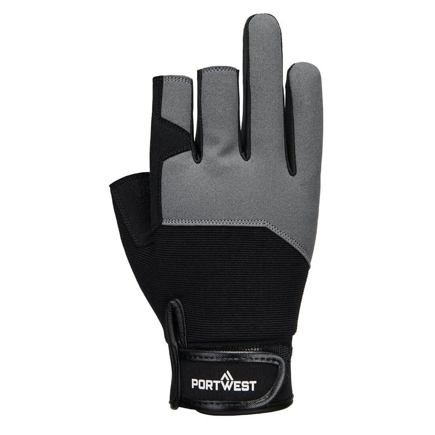 Portwest Mechanische Handschoenen Handbescherming Handschoen A741 Mechanic 251 Fingerless zwart(BK)