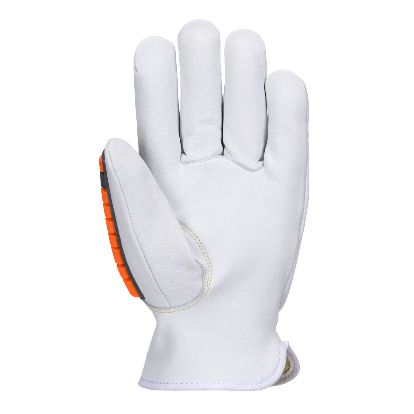 Portwest Impact protection Handbescherming Handschoen A747 Geitenleder A6 wit(WH)