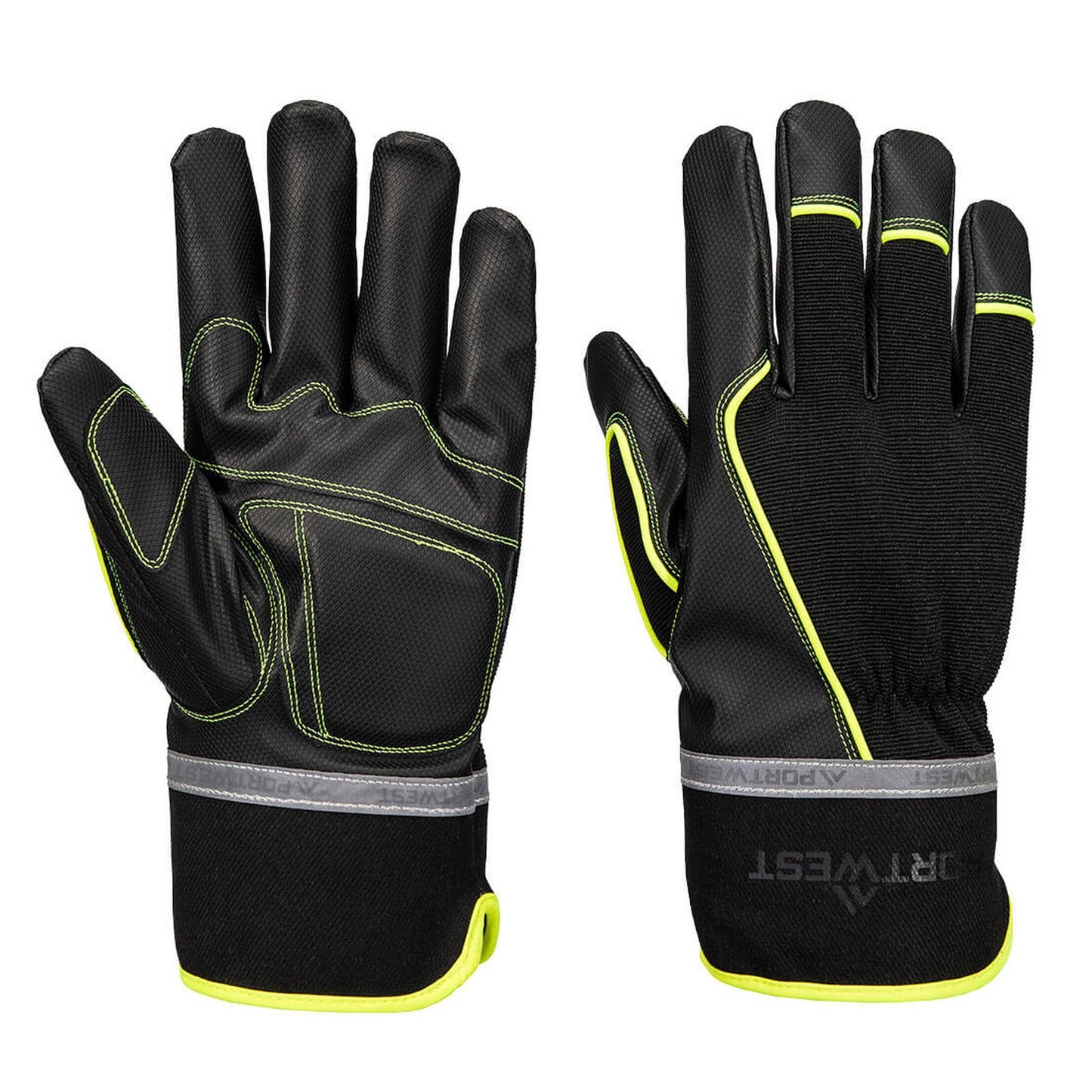 Portwest Handbescherming Mechanische Handschoenen Handschoenen A753 cold 450 PU waterdicht vechanisch kou zwart(K8)