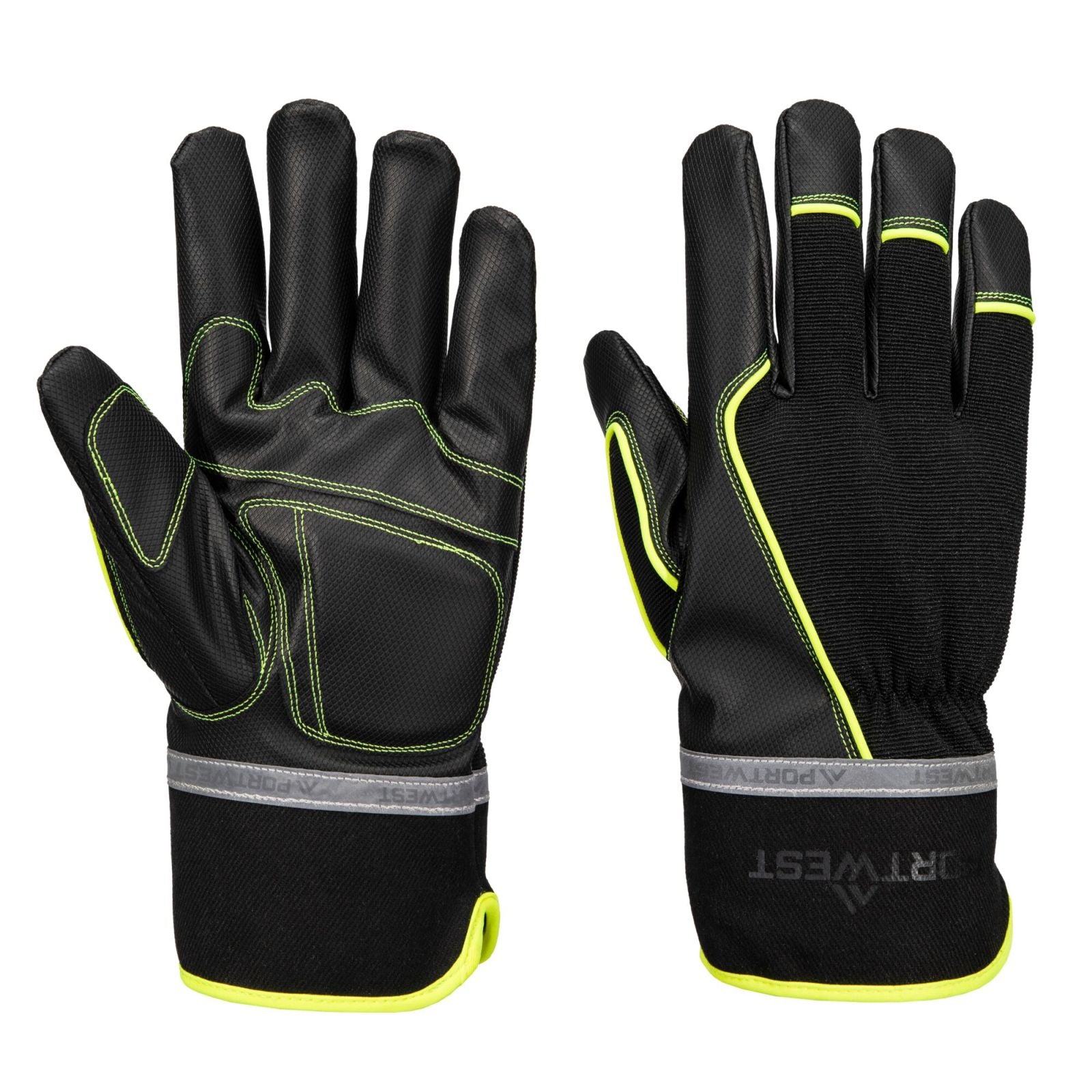 Portwest Handbescherming Mechanische Handschoenen Handschoenen A753 cold 450 PU waterdicht vechanisch kou zwart(K8)