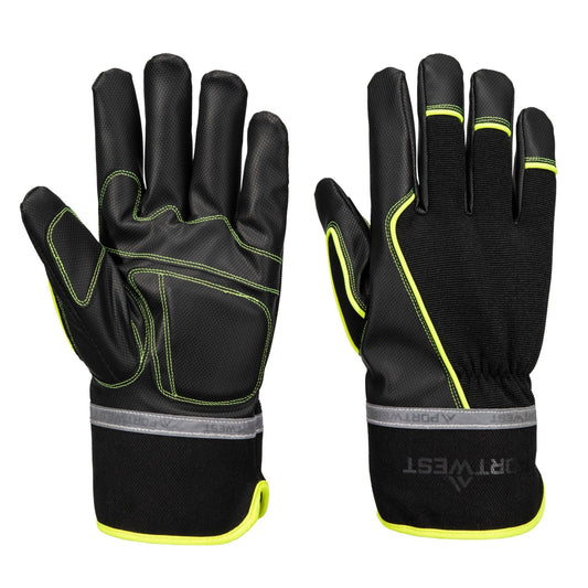 Portwest Handbescherming Mechanische Handschoenen Handschoenen A753 cold 450 PU waterdicht vechanisch kou zwart(K8)