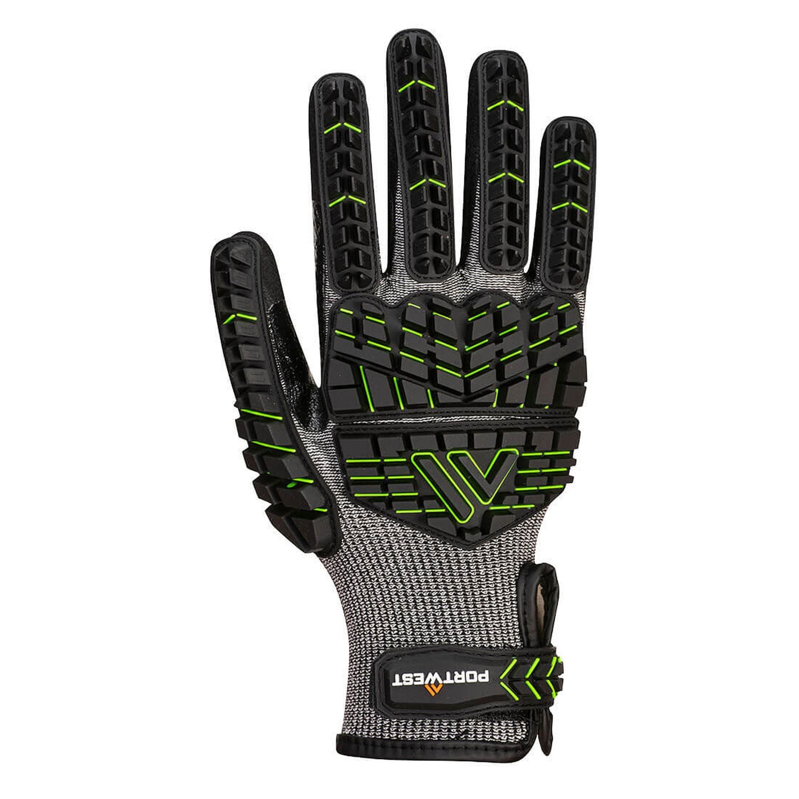 Portwest Handschoenen A755 zwart-groen(K3)