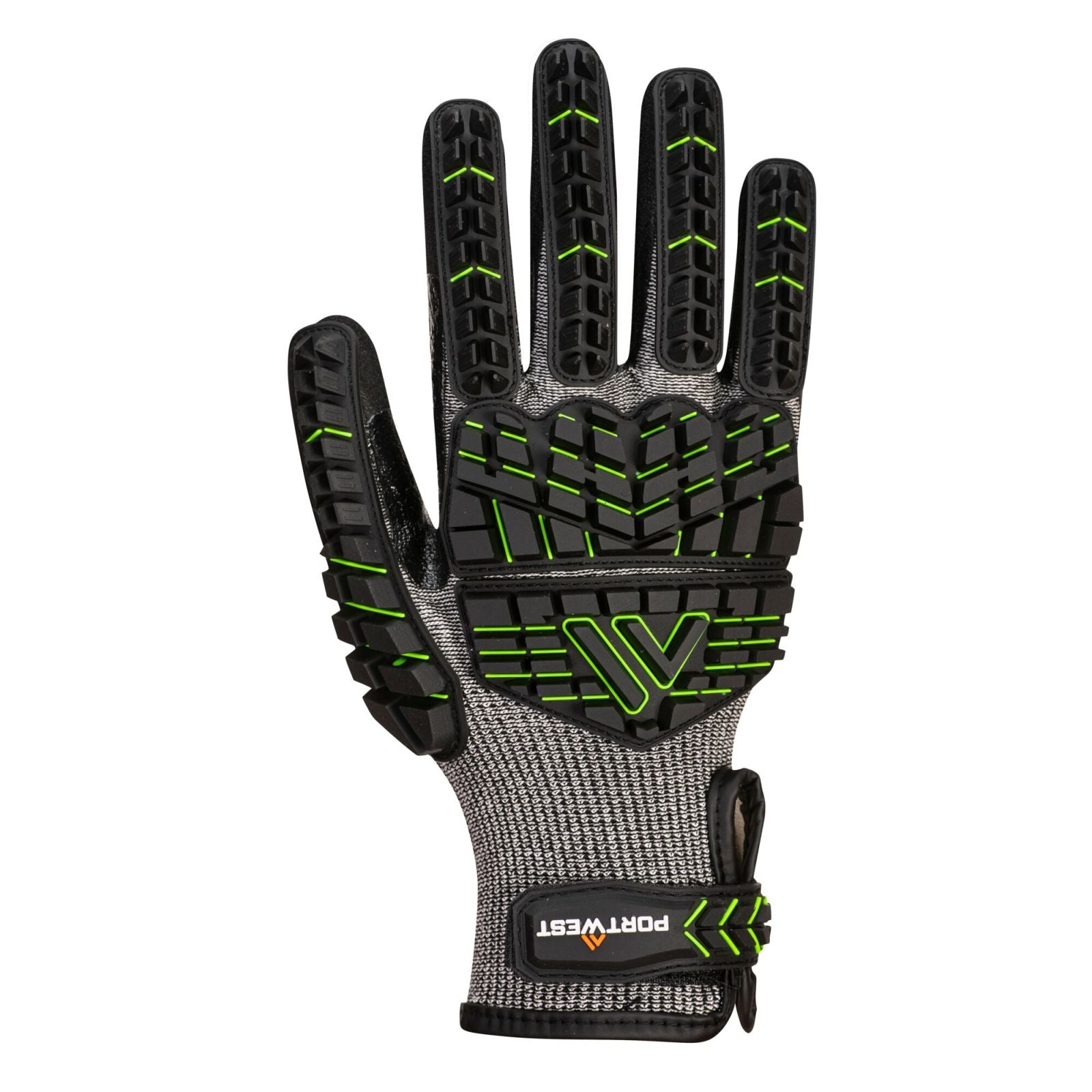 Portwest Handschoenen A755 zwart-groen(K3)