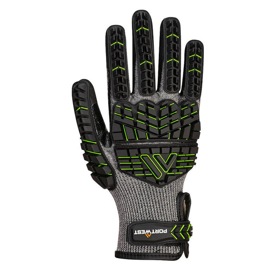 Portwest Handschoenen A755 zwart-groen(K3)