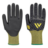 Portwest Impact protection Handbescherming Handschoenen A756 Nitril Antistatisch ESD snijklasse E zwart(K8)