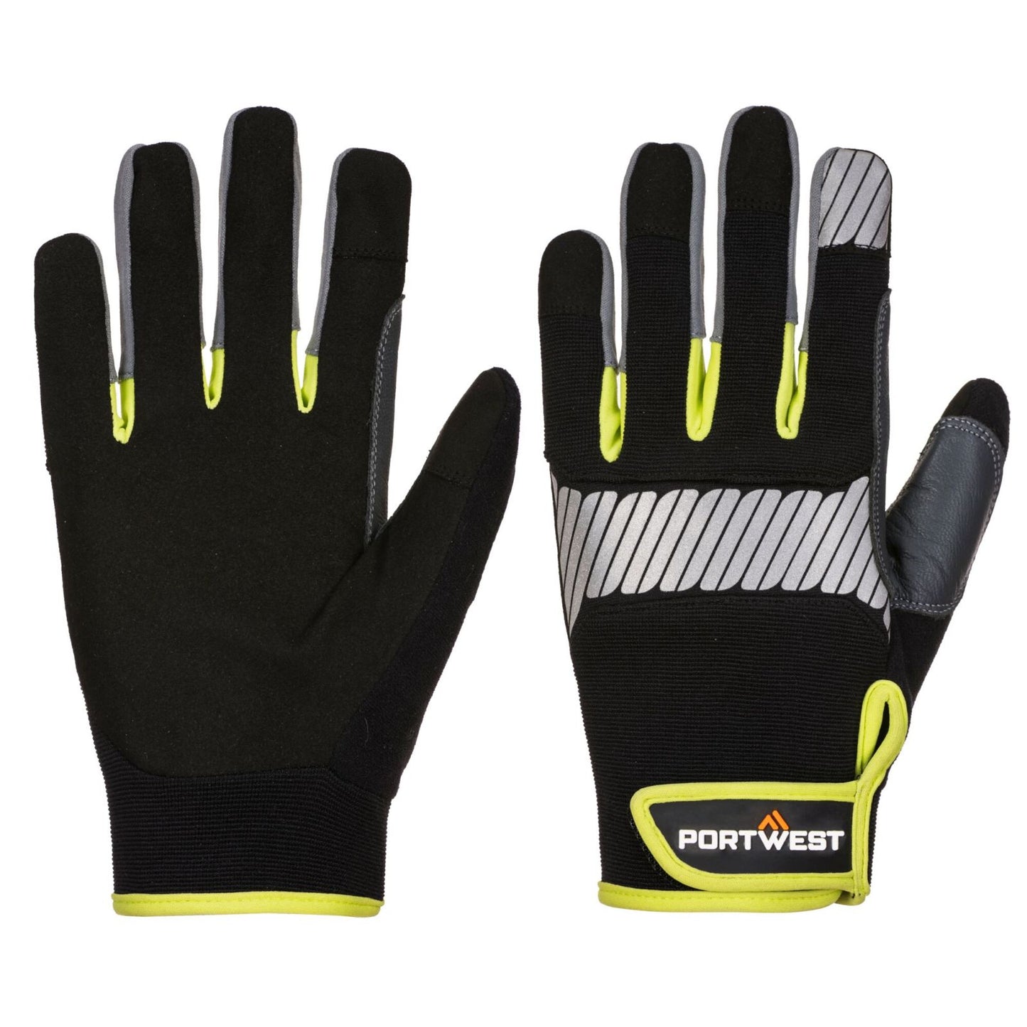 Portwest PW3 Handschoenen A770 zwart-geel(BK)