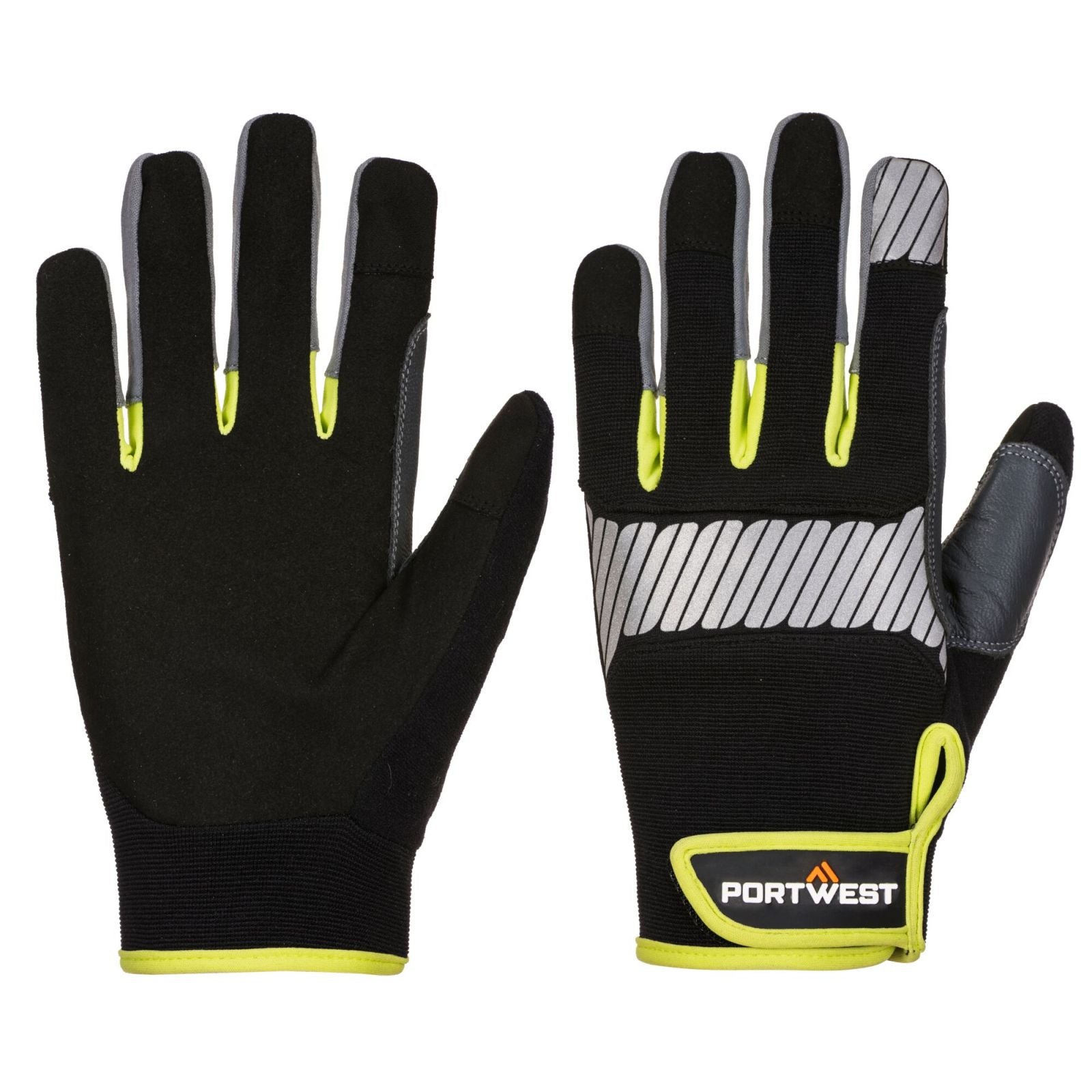 Portwest PW3 Handschoenen A770 zwart-geel(BK)