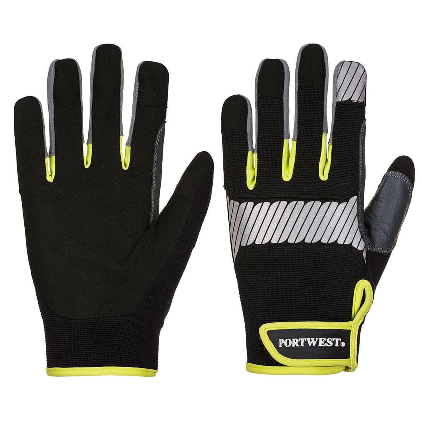 Portwest PW3 Handschoenen A770 zwart-geel(BK)