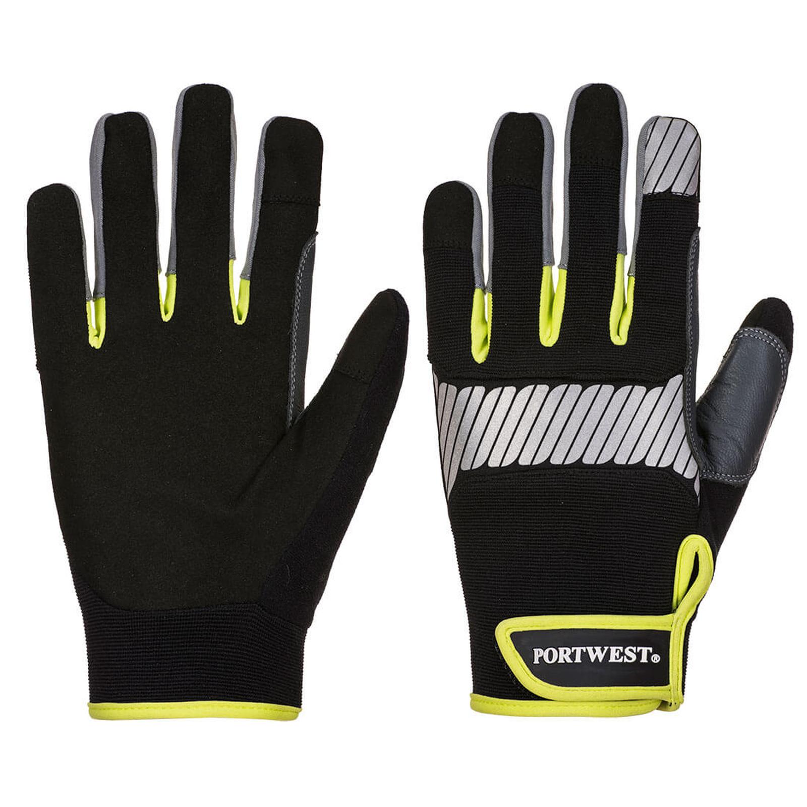 Portwest PW3 Handschoenen A770 zwart-geel(BK)