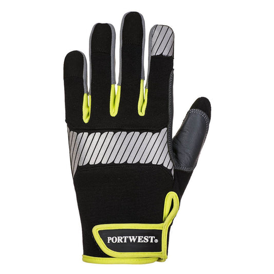 Portwest PW3 Handschoenen A770 zwart-geel(BK)