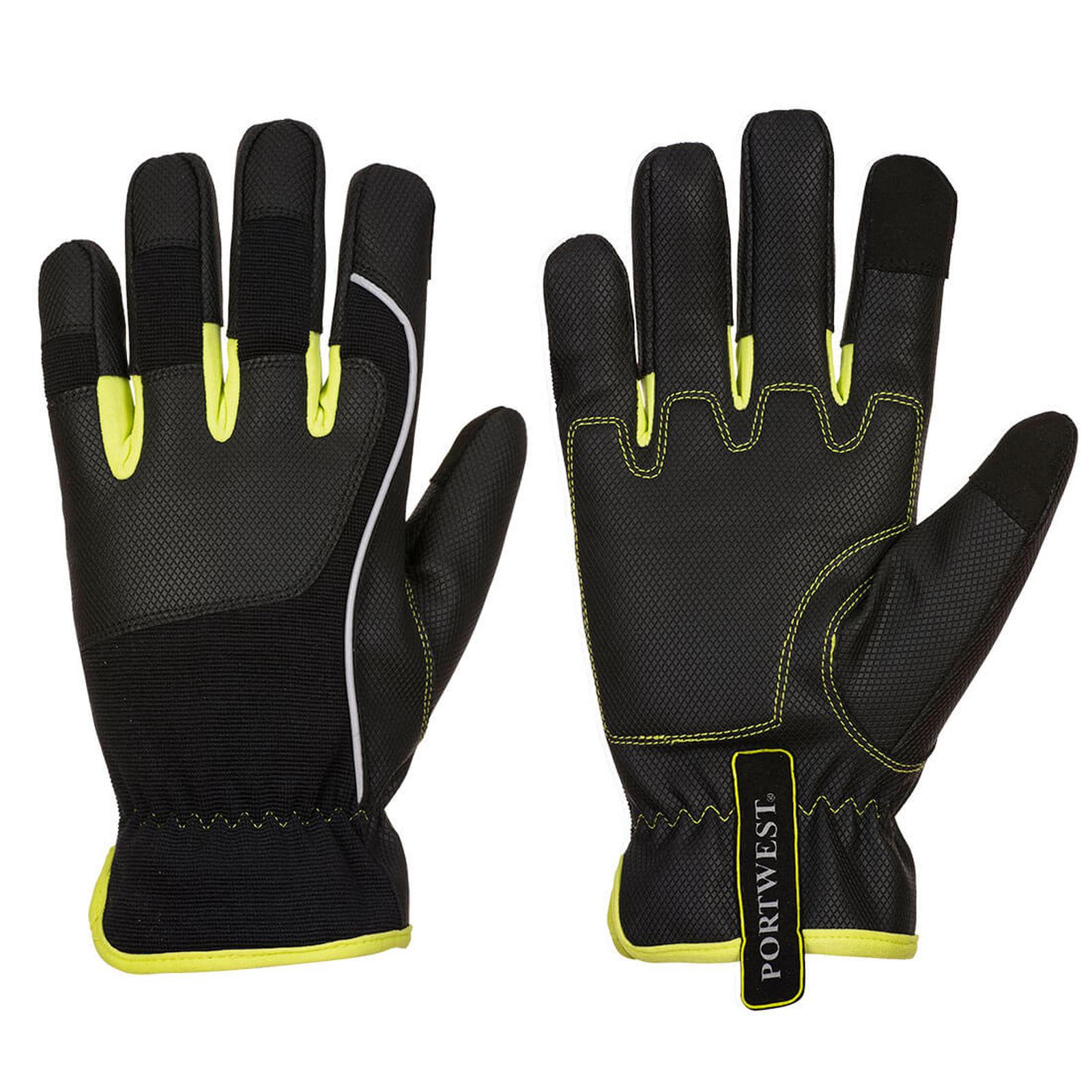 Portwest PW3 Tradesman Handschoenen A771 zwart-geel(BK)