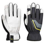 Portwest Mechanische Handschoenen Handbescherming Handschoen A775 Stretch leder zwart(BK)