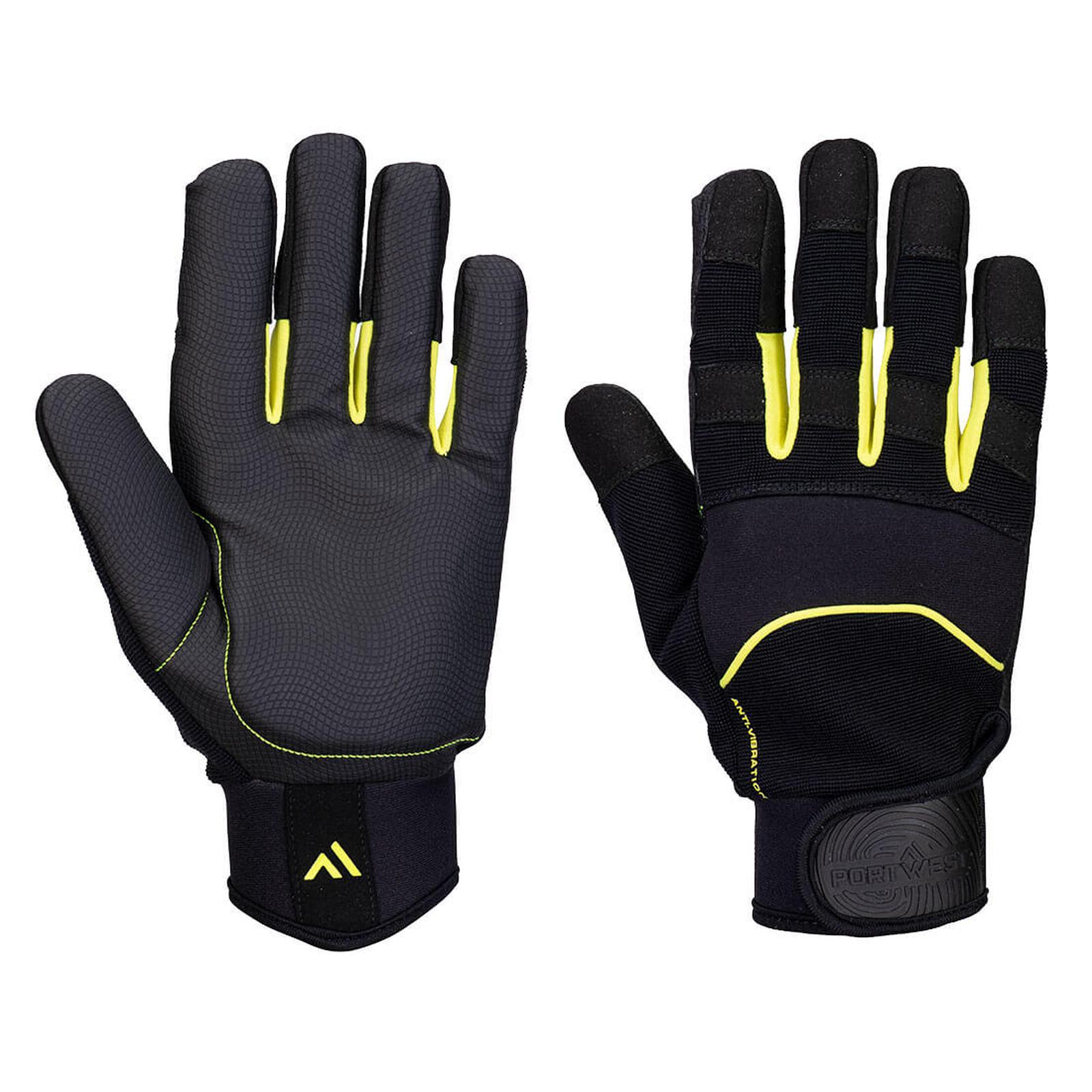 Portwest Handschoenen A791 Antivibratie mechanica zwart(K8)