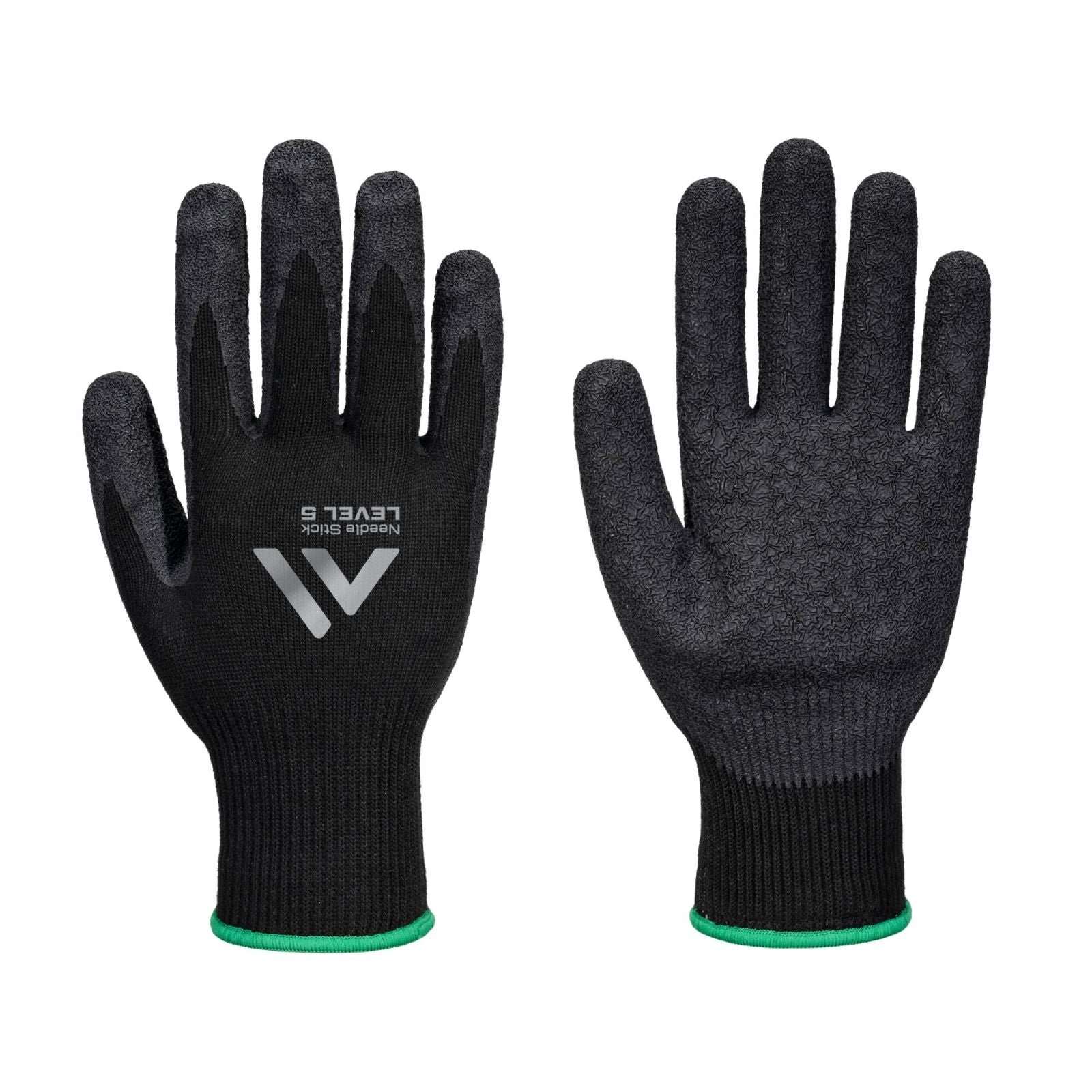 Portwest Handbescherming Specialistische Handschoenen Handschoenen A793 naalden F10 latex gerimpeld zwart(K8)