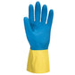 Portwest Handschoenen A801 Chemisch bestendig geel-blauw(Y4)