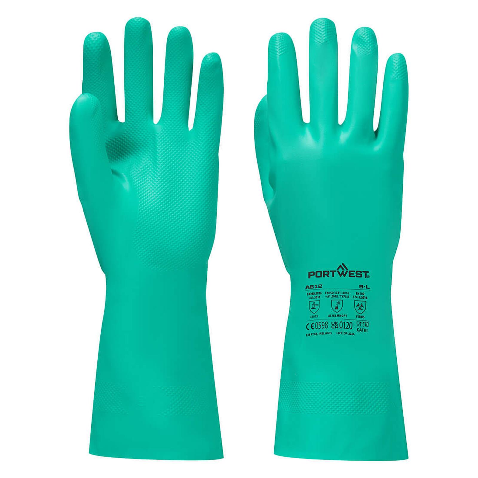 Portwest Handschoenen A812 Chemisch bestendig groen(GN)