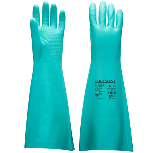 Portwest Handschoenen A813 Chemisch bestendig groen(GN)