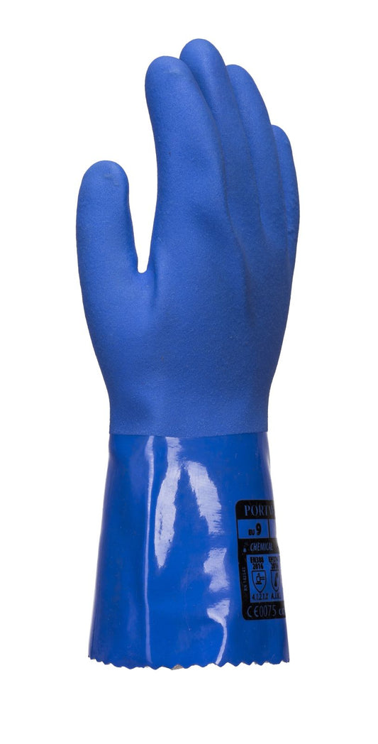 Portwest Handschoenen A881 Chemisch bestendig blauw(BL)