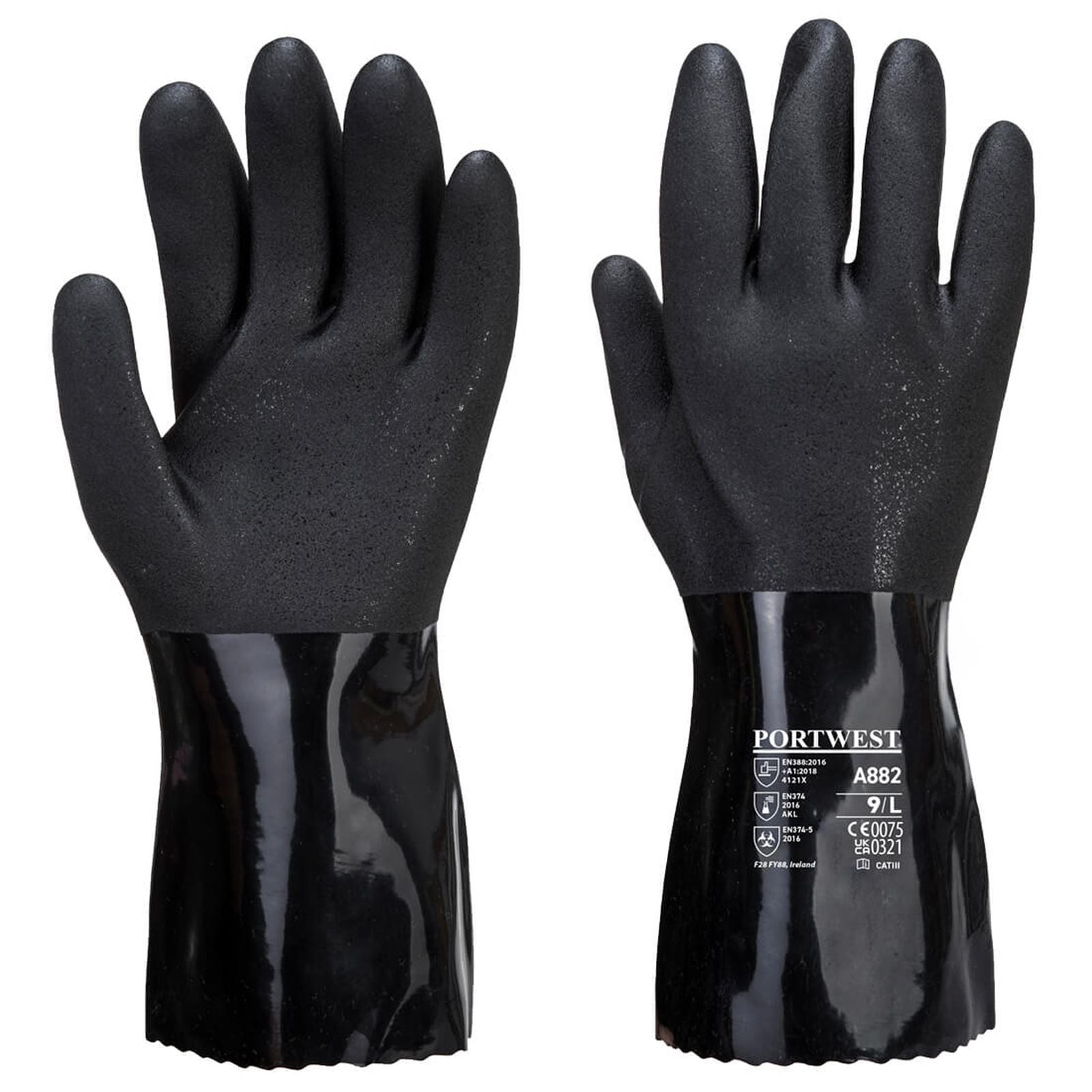 Portwest Handschoenen A882 ESD- antistatisch black(BK)