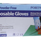 Portwest Disposable Handbescherming Wegwerphandschoen A905 Poedervrij Vinyl (Pk100) blauw(BL)