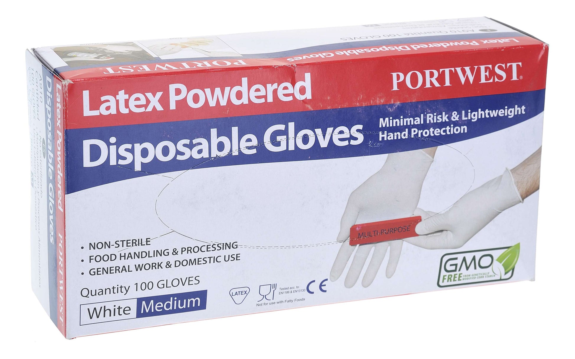 Portwest Handschoenen A910 100 paar wit(WH)