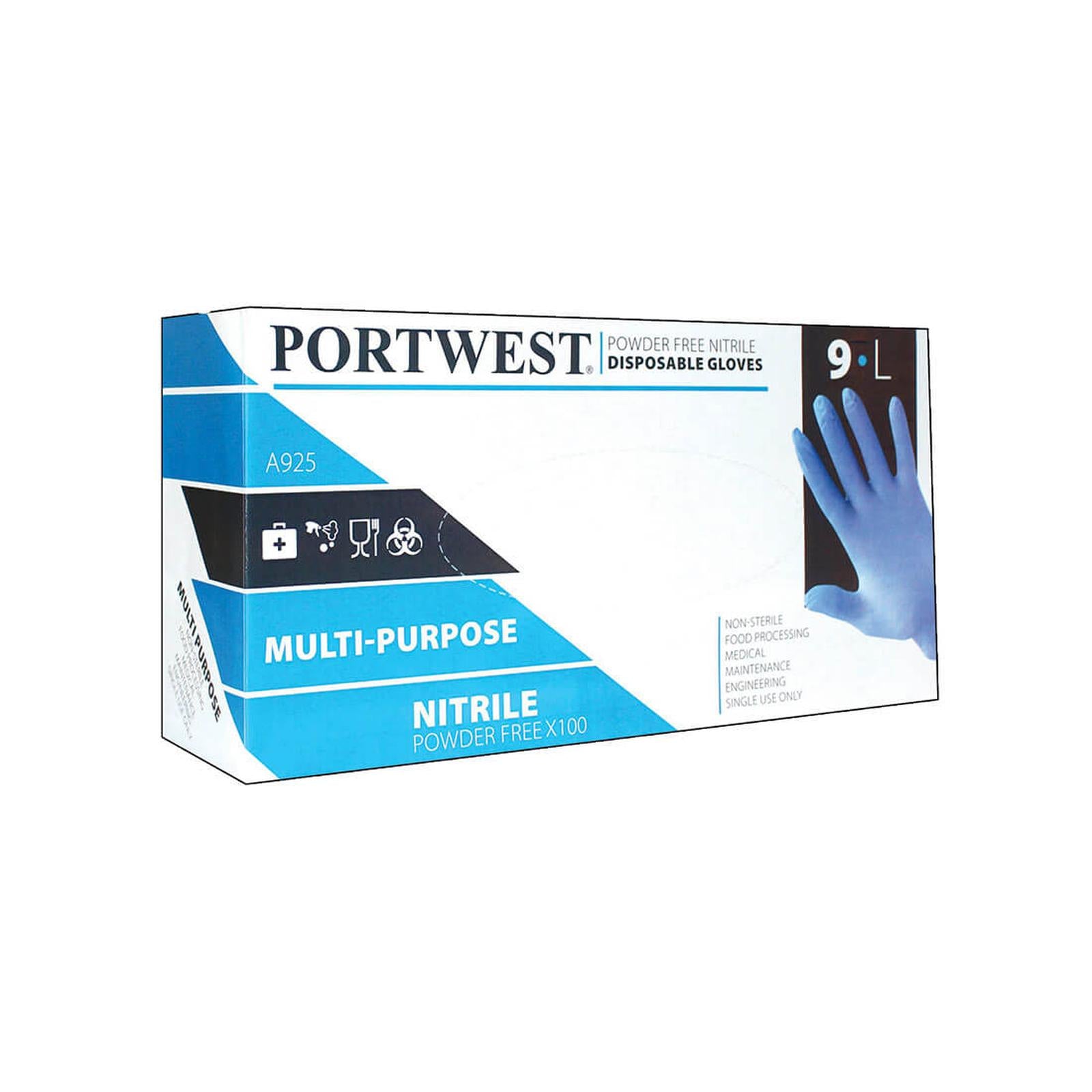 Portwest Handschoenen A925 100 paar blauw(BL)