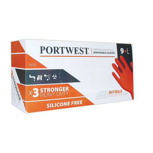 Portwest Handschoenen A930 100 paar oranje(OR)