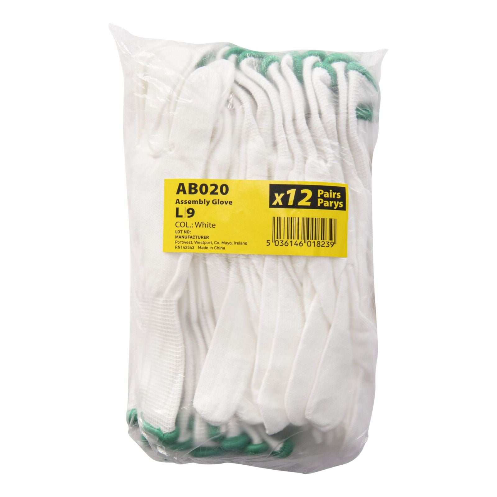Portwest Handschoen AB020 montage - 360 paar wit(WH)