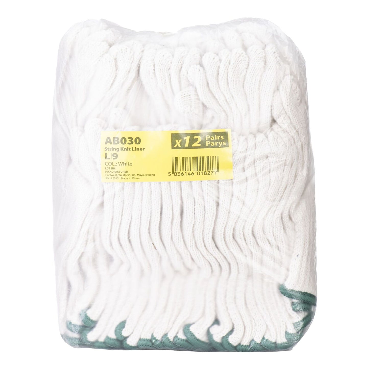 Portwest Handschoen AB030 288 paar wit(WH)