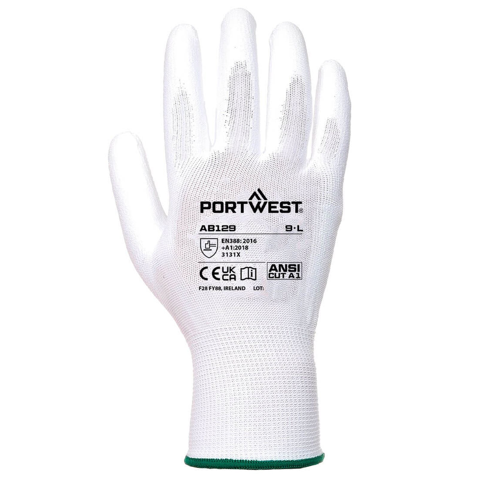 Portwest palmhandschoen AB129 PU - 288 paar wit(W6)
