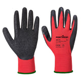 Portwest Handbescherming Handschoenen AB174 Grip 13 Latex Crinkle Essential Multipack (Pk12) rood-zwart(R8)