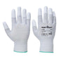 Portwest ESD Handbescherming Handschoenen AB198 ESD 13 PU Fingertip Essential Multipack (Pk12) grijs(GR)