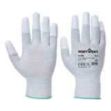 Portwest ESD Handbescherming Handschoenen AB198 ESD 13 PU Fingertip Essential Multipack (Pk12) grijs(GR)